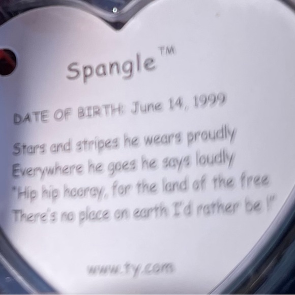 Ty Spangle Bear - Picture 6 of 7